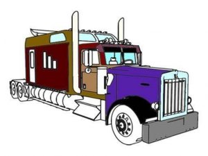 American Trucks Coloring Game - Coloring Game