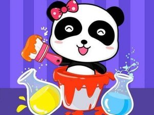 Baby Panda Color Mixing Studio Online Puzzle Game