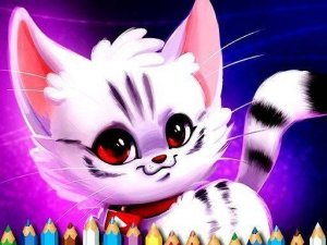 Cute Kitty Coloring Book Online Coloring Game