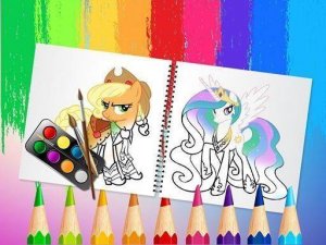 Pony Coloring Book Art Game