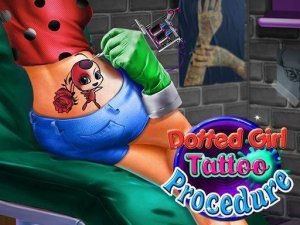Dotted Girl Tattoo Procedure Online Game - Kids Art Game