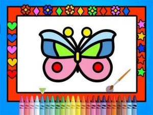 Color and Decorate Butterflies Online Game - Kids Coloring Game