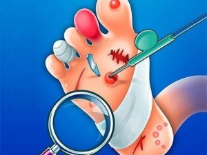 Foot Hospital - Girls Medical Game Online Simulation Game