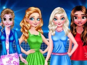 Princess Collage Random Day Online Dress Up Game