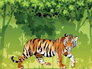 Tiger Color Art Activity