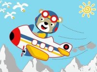 Airplane Coloring Activity for Young Artists