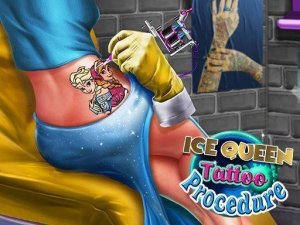 Ice Queen Tattoo Procedure Online Game - Creative Coloring Game