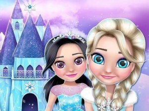Ice Princess Doll House - Winter Castle Design Game