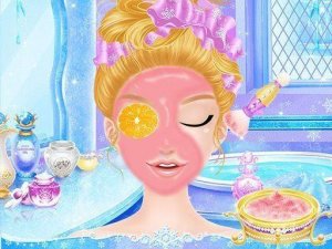 Princess Salon Frozen Party Dress Up Game