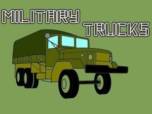 Military Trucks Coloring Game for Kids