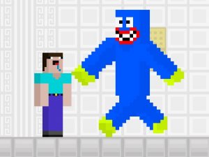 Noob and the Blue Monster Adventure Run