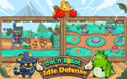 CatnRobot Idle TD Battle Cat - Magical Tower Defense - Ludoryx free online game