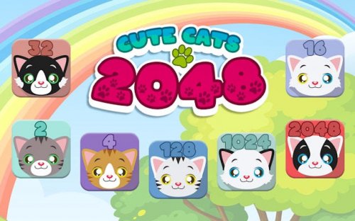 Cute Cats 2048 Merge Puzzle - Ludoryx free online game