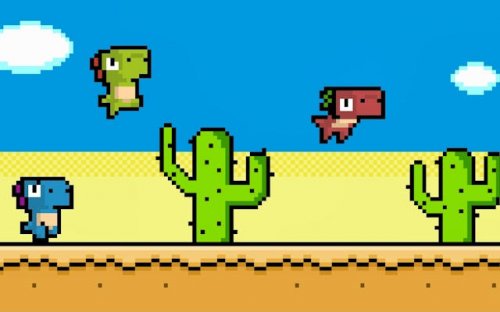 Pixel Dino Run - Retro Dinosaur Game - Ludoryx free online game