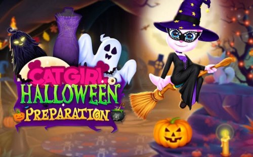 Cat Girl Halloween Preparation Game - Ludoryx free online game