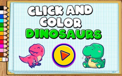 Click and Color Dinosaurs - Free Coloring Game - Ludoryx free online game