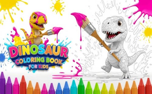Dinosaur Coloring Book for Kids - Fun & Educational - Ludoryx free online game