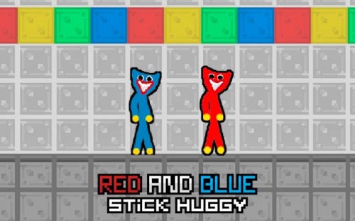 Red and Blue Stick Huggy: Portal Rush - Ludoryx free online game