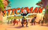 Stickman: Dinosaur Arena - Dino Squad Battle