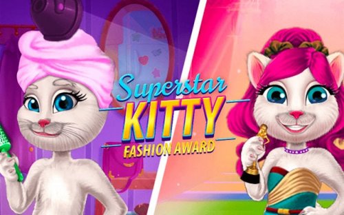 Superstar Kitty Fashion Award: Makeover & Styling Game - Ludoryx free online game