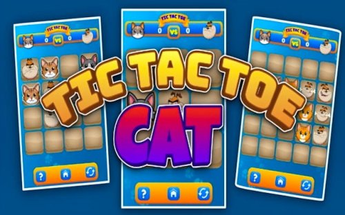 Tic Tac Toe Cat - Cute Puzzle Game - Ludoryx free online game